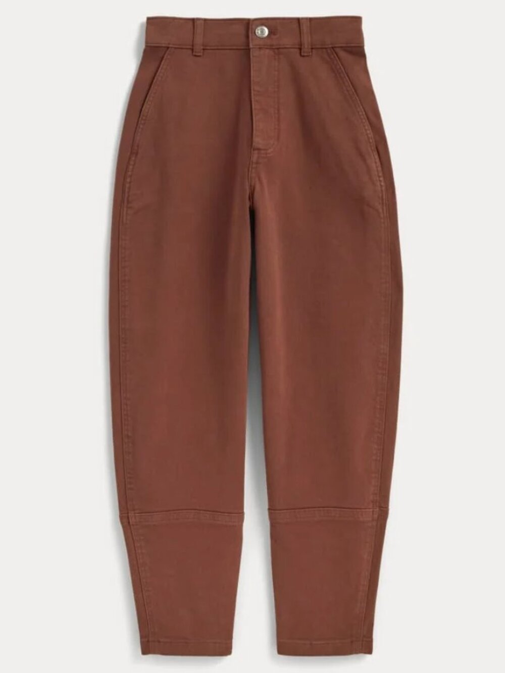 Everlane Utility Barrel Pants Rosewood High Rise Cropped Size 2